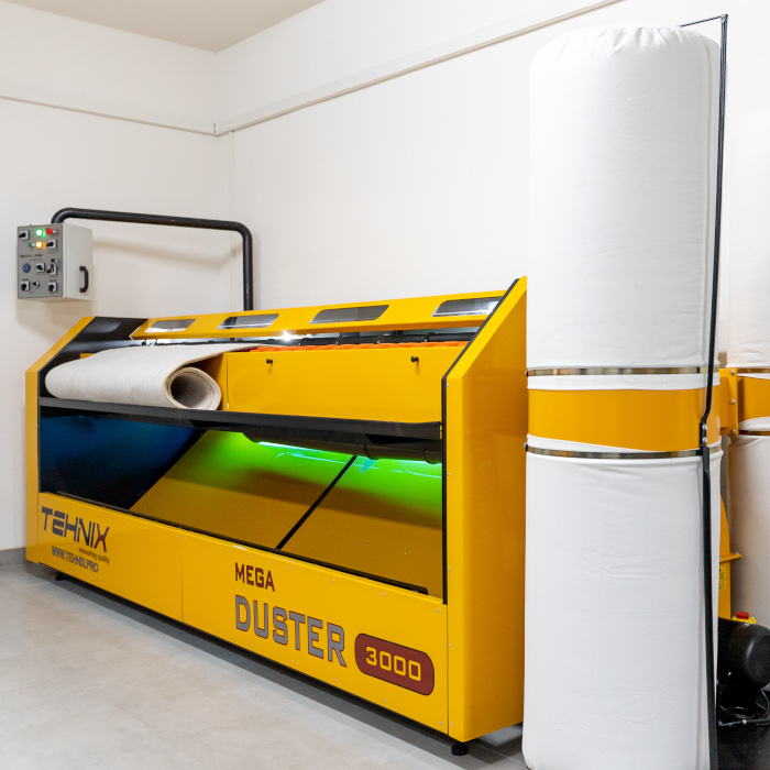 Strojno otresanje i usisavanje tepiha